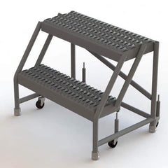 TRI-ARC - Rolling & Wall Mounted Ladders & Platforms Type: Rolling Warehouse Ladder Style: Rolling Platform Ladder - Exact Tool & Supply