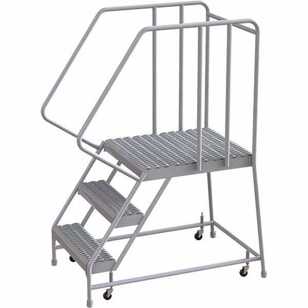 TRI-ARC - Rolling & Wall Mounted Ladders & Platforms Type: Rolling Warehouse Ladder Style: Rolling Safety Ladder - Exact Tool & Supply