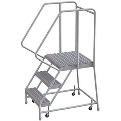TRI-ARC - Rolling & Wall Mounted Ladders & Platforms Type: Rolling Warehouse Ladder Style: Rolling Safety Ladder - Exact Tool & Supply