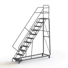 TRI-ARC - Rolling & Wall Mounted Ladders & Platforms Type: Stairway Slope Ladder Style: Rolling Safety Ladder - Exact Tool & Supply