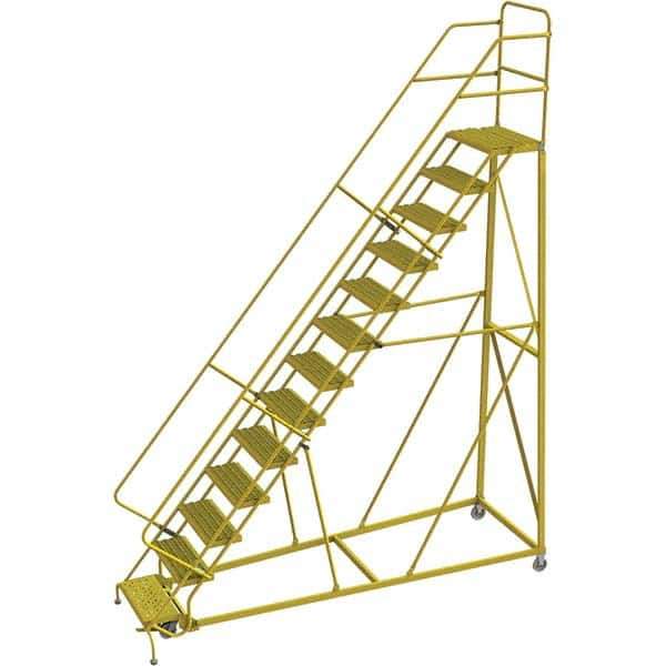 TRI-ARC - Rolling & Wall Mounted Ladders & Platforms Type: Stairway Slope Ladder Style: Forward Descent 50 Degree Incline - Exact Tool & Supply