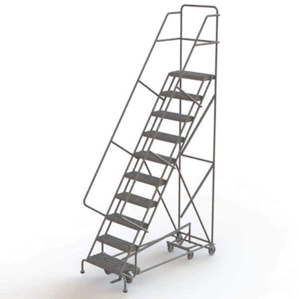 TRI-ARC - Rolling & Wall Mounted Ladders & Platforms Type: All-Directional Ladder Style: Forward Descent 50 Degree Incline - Exact Tool & Supply