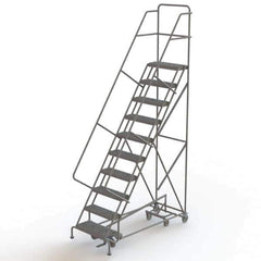 TRI-ARC - Rolling & Wall Mounted Ladders & Platforms Type: All-Directional Ladder Style: Forward Descent 50 Degree Incline - Exact Tool & Supply