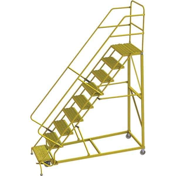 TRI-ARC - Rolling & Wall Mounted Ladders & Platforms Type: Stairway Slope Ladder Style: Forward Descent 50 Degree Incline - Exact Tool & Supply