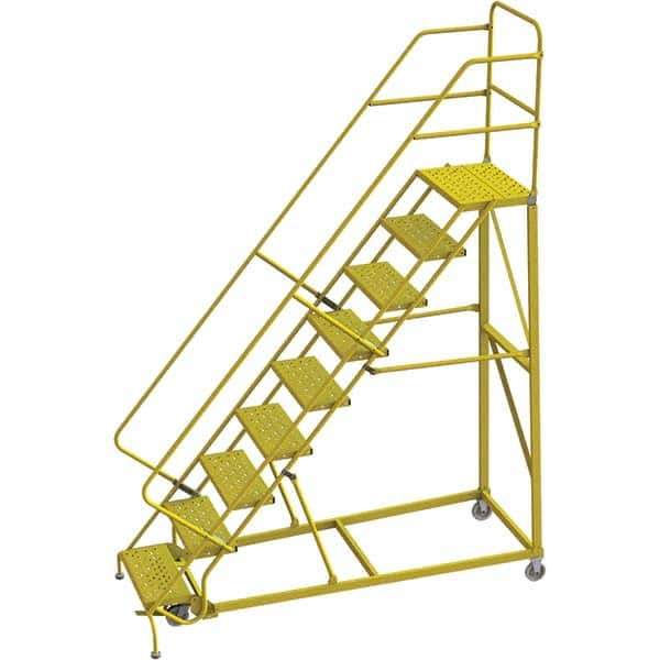 TRI-ARC - Rolling & Wall Mounted Ladders & Platforms Type: Stairway Slope Ladder Style: Forward Descent 50 Degree Incline - Exact Tool & Supply