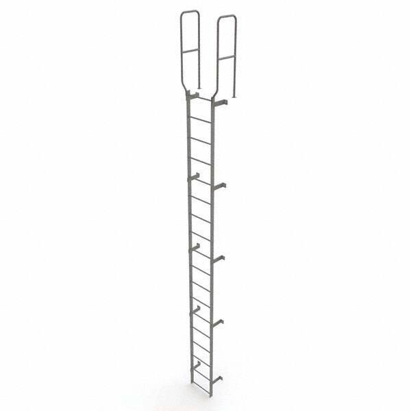 TRI-ARC - Rolling & Wall Mounted Ladders & Platforms Type: Fixed Ladder Style: Safety Cage - Exact Tool & Supply