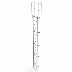 TRI-ARC - Rolling & Wall Mounted Ladders & Platforms Type: Fixed Ladder Style: Safety Cage - Exact Tool & Supply