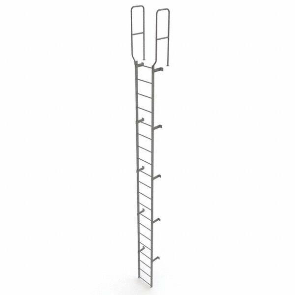 TRI-ARC - Rolling & Wall Mounted Ladders & Platforms Type: Fixed Ladder Style: Safety Cage - Exact Tool & Supply
