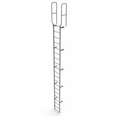 TRI-ARC - Rolling & Wall Mounted Ladders & Platforms Type: Fixed Ladder Style: Safety Cage - Exact Tool & Supply