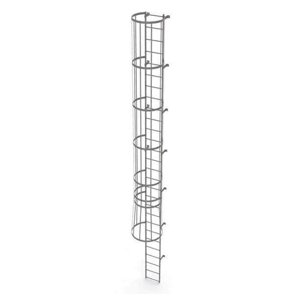 TRI-ARC - Rolling & Wall Mounted Ladders & Platforms Type: Fixed Ladder Style: Safety Cage - Exact Tool & Supply