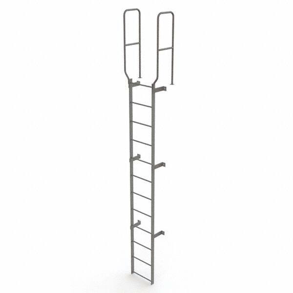 TRI-ARC - Rolling & Wall Mounted Ladders & Platforms Type: Fixed Ladder Style: Safety Cage - Exact Tool & Supply