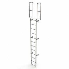 TRI-ARC - Rolling & Wall Mounted Ladders & Platforms Type: Fixed Ladder Style: Safety Cage - Exact Tool & Supply