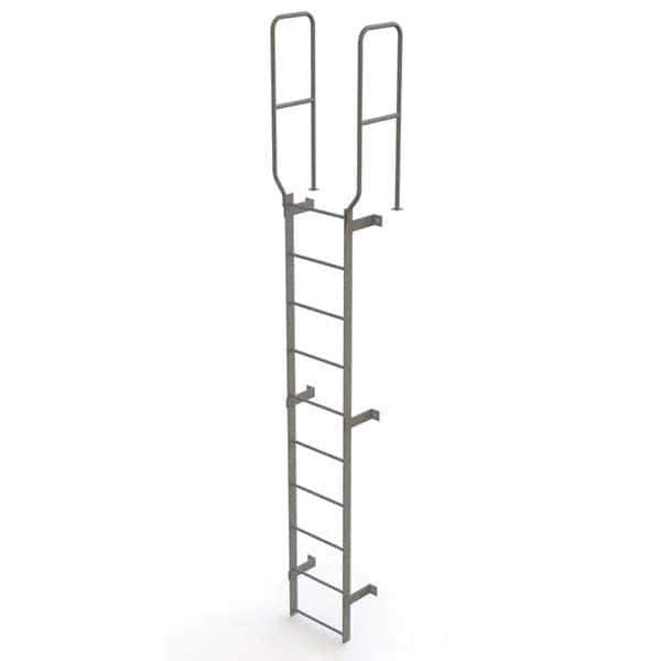 TRI-ARC - Rolling & Wall Mounted Ladders & Platforms Type: Fixed Ladder Style: Safety Cage - Exact Tool & Supply
