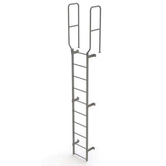 TRI-ARC - Rolling & Wall Mounted Ladders & Platforms Type: Fixed Ladder Style: Safety Cage - Exact Tool & Supply