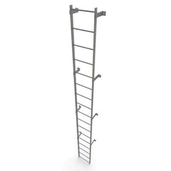 TRI-ARC - Rolling & Wall Mounted Ladders & Platforms Type: Fixed Ladder Style: Safety Cage - Exact Tool & Supply