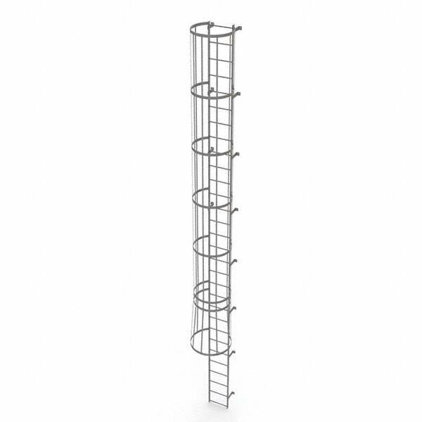 TRI-ARC - Rolling & Wall Mounted Ladders & Platforms Type: Fixed Ladder Style: Safety Cage - Exact Tool & Supply