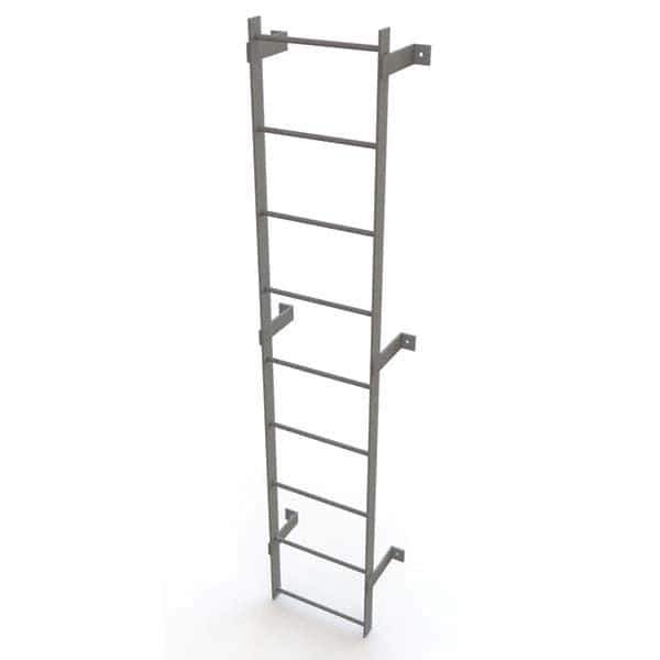 TRI-ARC - Rolling & Wall Mounted Ladders & Platforms Type: Fixed Ladder Style: Safety Cage - Exact Tool & Supply