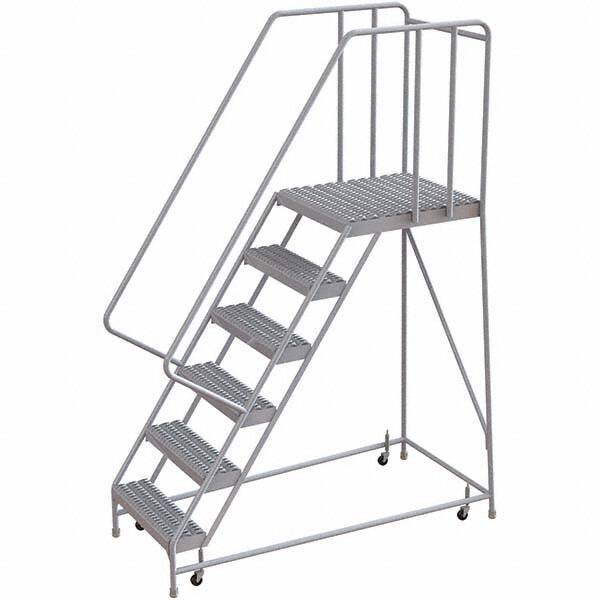 TRI-ARC - Rolling & Wall Mounted Ladders & Platforms Type: Rolling Warehouse Ladder Style: Rolling Safety Ladder - Exact Tool & Supply