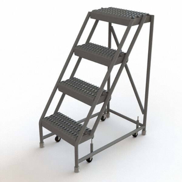 TRI-ARC - Rolling & Wall Mounted Ladders & Platforms Type: Rolling Warehouse Ladder Style: Rolling Platform Ladder - Exact Tool & Supply