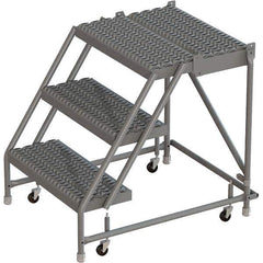 TRI-ARC - Rolling & Wall Mounted Ladders & Platforms Type: Rolling Warehouse Ladder Style: Rolling Platform Ladder - Exact Tool & Supply