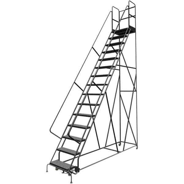 TRI-ARC - Rolling & Wall Mounted Ladders & Platforms Type: Rolling Warehouse Ladder Style: Rolling Platform Ladder - Exact Tool & Supply