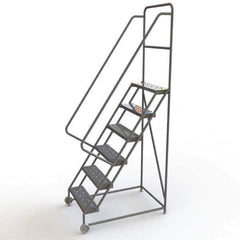 TRI-ARC - Rolling & Wall Mounted Ladders & Platforms Type: TiltNRoll Rolling Ladder Style: Tilt & Roll Safety Ladder - Exact Tool & Supply
