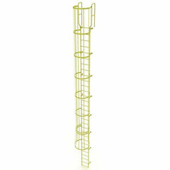 TRI-ARC - Rolling & Wall Mounted Ladders & Platforms Type: Fixed Ladder Style: Safety Cage - Exact Tool & Supply