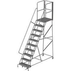 TRI-ARC - Rolling & Wall Mounted Ladders & Platforms Type: Rolling Warehouse Ladder Style: Rolling Platform Ladder - Exact Tool & Supply