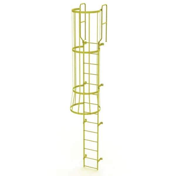 TRI-ARC - Rolling & Wall Mounted Ladders & Platforms Type: Fixed Ladder Style: Safety Cage - Exact Tool & Supply