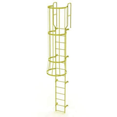 TRI-ARC - Rolling & Wall Mounted Ladders & Platforms Type: Fixed Ladder Style: Safety Cage - Exact Tool & Supply