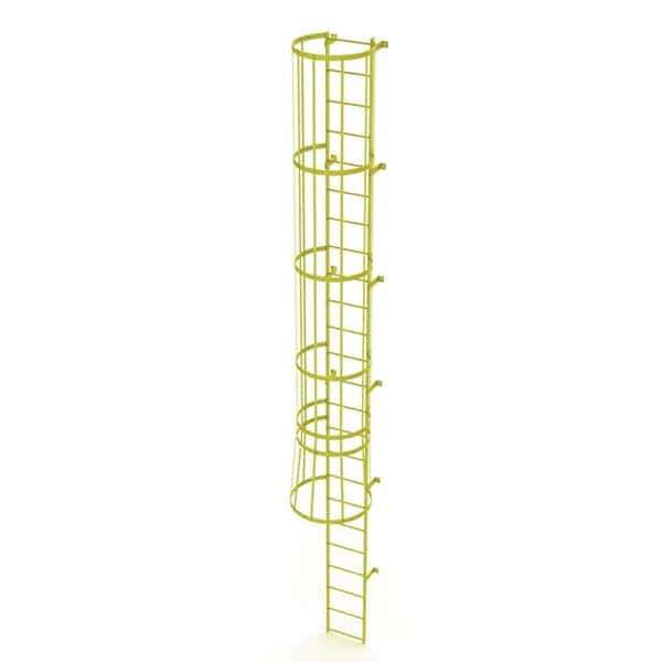 TRI-ARC - Rolling & Wall Mounted Ladders & Platforms Type: Fixed Ladder Style: Safety Cage - Exact Tool & Supply