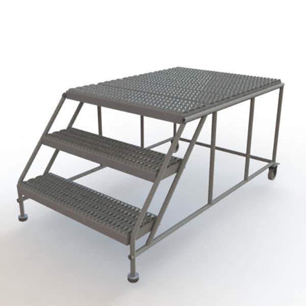 TRI-ARC - Rolling & Wall Mounted Ladders & Platforms Type: Rolling Work Platform Style: Steel Work Platform - Exact Tool & Supply