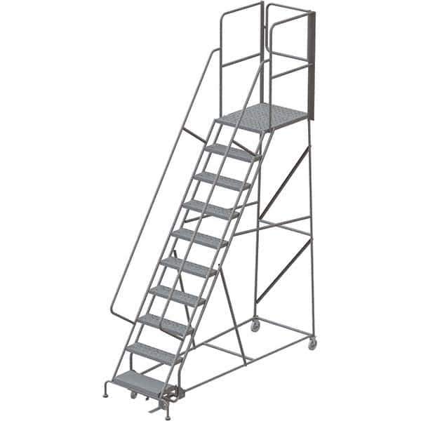 TRI-ARC - Rolling & Wall Mounted Ladders & Platforms Type: Rolling Warehouse Ladder Style: Rolling Platform Ladder - Exact Tool & Supply