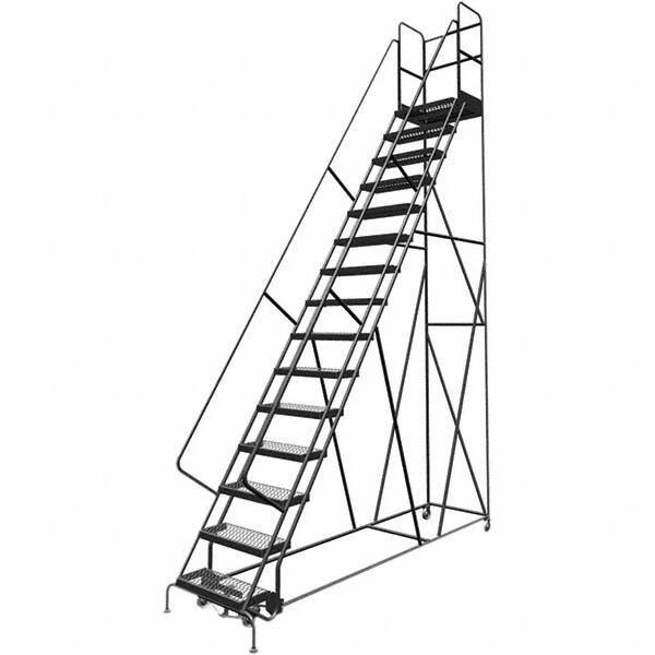 TRI-ARC - Rolling & Wall Mounted Ladders & Platforms Type: Rolling Warehouse Ladder Style: Rolling Platform Ladder - Exact Tool & Supply