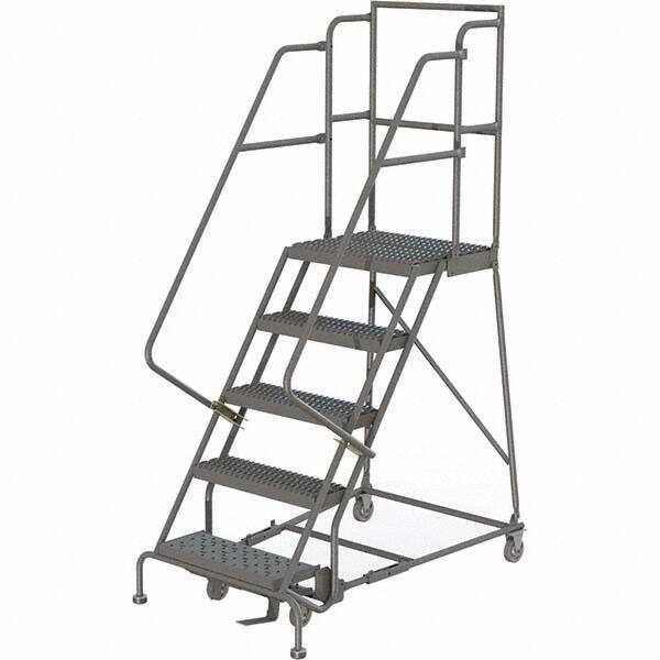 TRI-ARC - Rolling & Wall Mounted Ladders & Platforms Type: Rolling Warehouse Ladder Style: Rolling Platform Ladder - Exact Tool & Supply