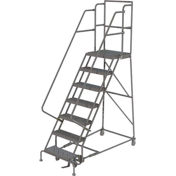 TRI-ARC - Rolling & Wall Mounted Ladders & Platforms Type: Rolling Warehouse Ladder Style: Rolling Platform Ladder - Exact Tool & Supply