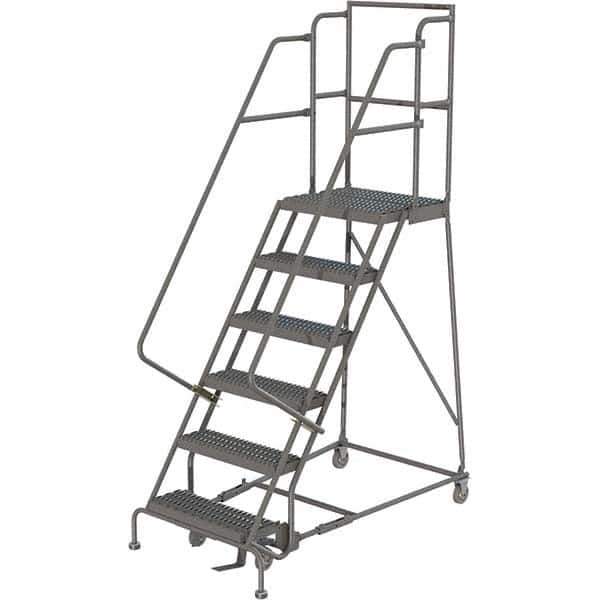 TRI-ARC - Rolling & Wall Mounted Ladders & Platforms Type: Rolling Warehouse Ladder Style: Rolling Platform Ladder - Exact Tool & Supply