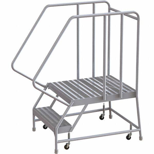 TRI-ARC - Rolling & Wall Mounted Ladders & Platforms Type: Rolling Warehouse Ladder Style: Rolling Safety Ladder - Exact Tool & Supply