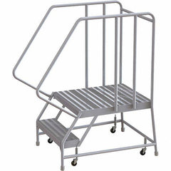 TRI-ARC - Rolling & Wall Mounted Ladders & Platforms Type: Rolling Warehouse Ladder Style: Rolling Safety Ladder - Exact Tool & Supply