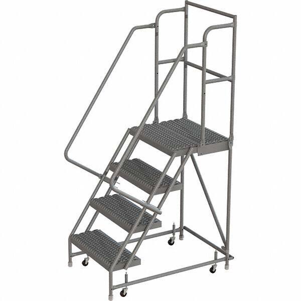 TRI-ARC - Rolling & Wall Mounted Ladders & Platforms Type: Rolling Warehouse Ladder Style: Rolling Platform Ladder - Exact Tool & Supply