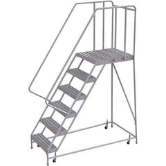 TRI-ARC - Rolling & Wall Mounted Ladders & Platforms Type: Rolling Warehouse Ladder Style: Rolling Safety Ladder - Exact Tool & Supply