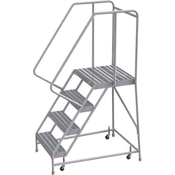 TRI-ARC - Rolling & Wall Mounted Ladders & Platforms Type: Rolling Warehouse Ladder Style: Rolling Safety Ladder - Exact Tool & Supply