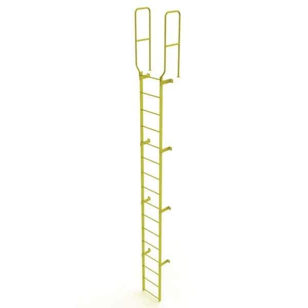 TRI-ARC - Rolling & Wall Mounted Ladders & Platforms Type: Fixed Ladder Style: Safety Cage - Exact Tool & Supply
