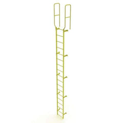 TRI-ARC - Rolling & Wall Mounted Ladders & Platforms Type: Fixed Ladder Style: Safety Cage - Exact Tool & Supply