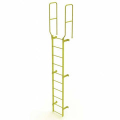 TRI-ARC - Rolling & Wall Mounted Ladders & Platforms Type: Fixed Ladder Style: Safety Cage - Exact Tool & Supply