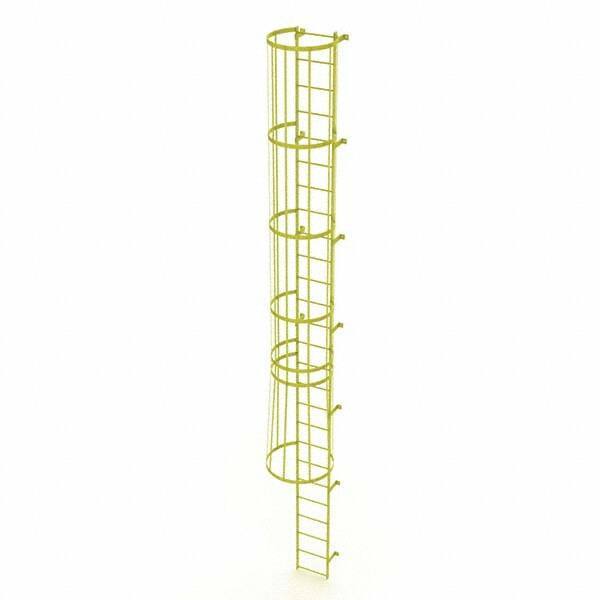 TRI-ARC - Rolling & Wall Mounted Ladders & Platforms Type: Fixed Ladder Style: Safety Cage - Exact Tool & Supply