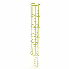 TRI-ARC - Rolling & Wall Mounted Ladders & Platforms Type: Fixed Ladder Style: Safety Cage - Exact Tool & Supply