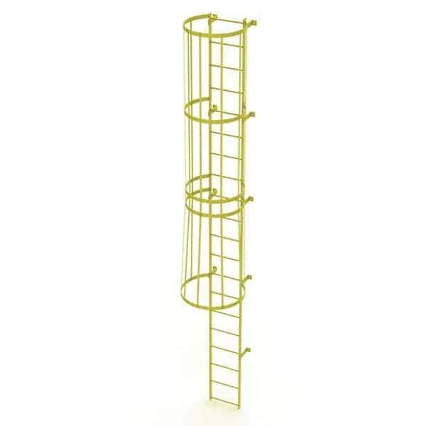 TRI-ARC - Rolling & Wall Mounted Ladders & Platforms Type: Fixed Ladder Style: Safety Cage - Exact Tool & Supply