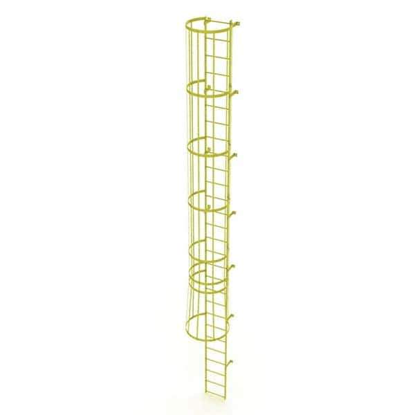 TRI-ARC - Rolling & Wall Mounted Ladders & Platforms Type: Fixed Ladder Style: Safety Cage - Exact Tool & Supply