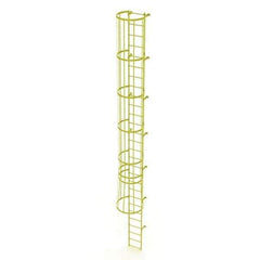 TRI-ARC - Rolling & Wall Mounted Ladders & Platforms Type: Fixed Ladder Style: Safety Cage - Exact Tool & Supply